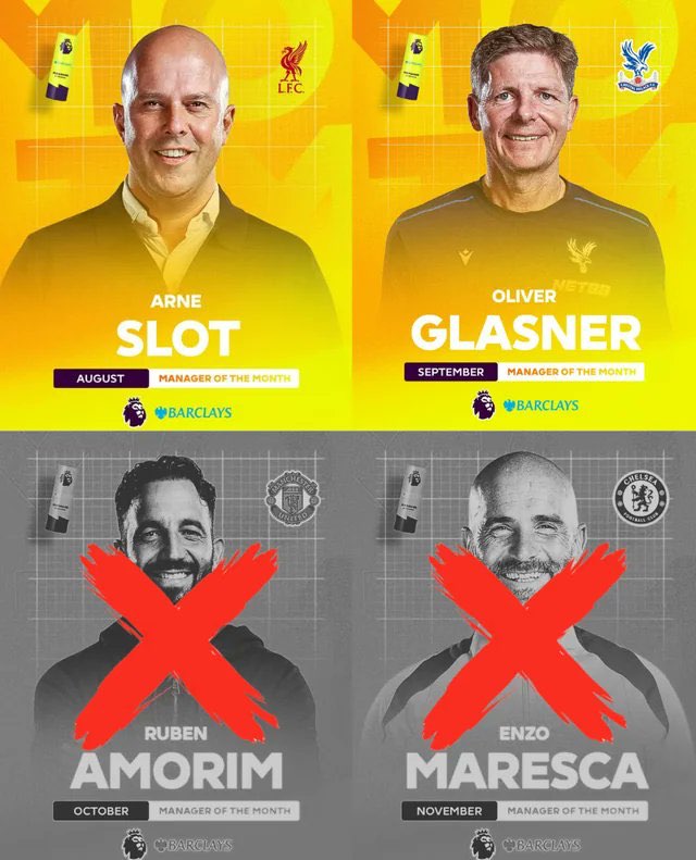 体育视频直播-瓜帅塔帅本赛季还未拿过！此前2个月最佳主帅均下课 12月是埃梅里